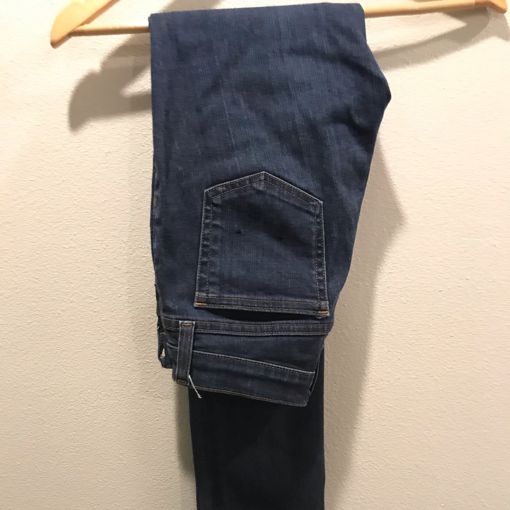 Crew dark denim jeans straight leg size 26